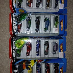 Hybrid Racers & Assorted Die-Cast Cars - Multi-Color Set